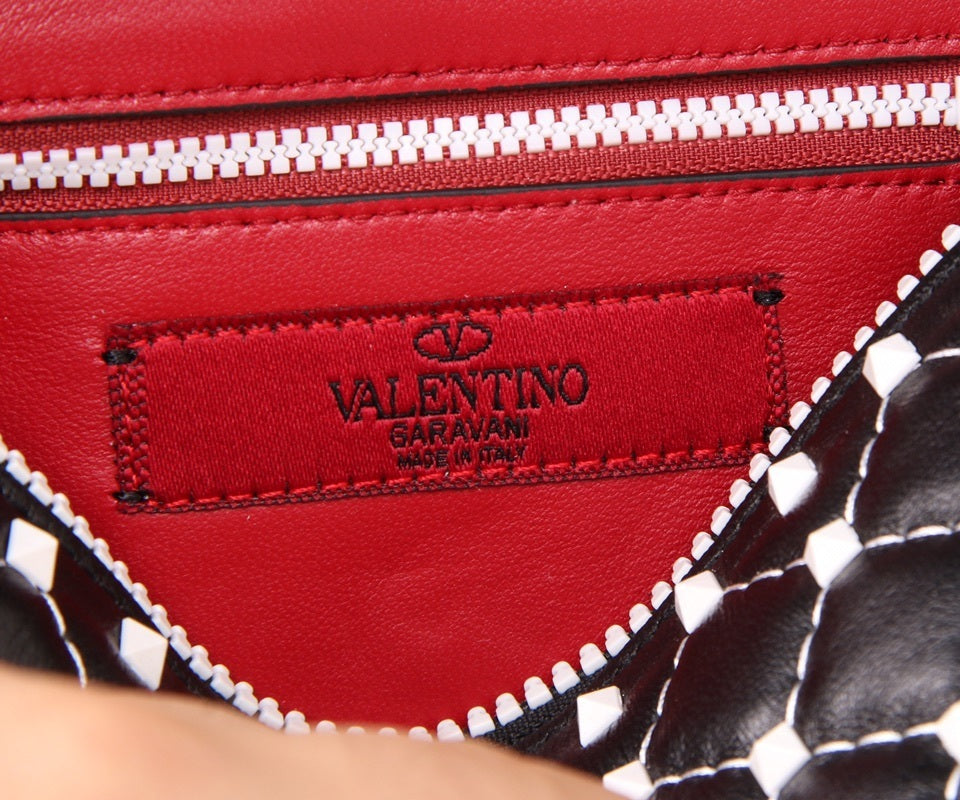 VALENTINO Garavani Free Rockstud Spike Lambskin Belt Bag