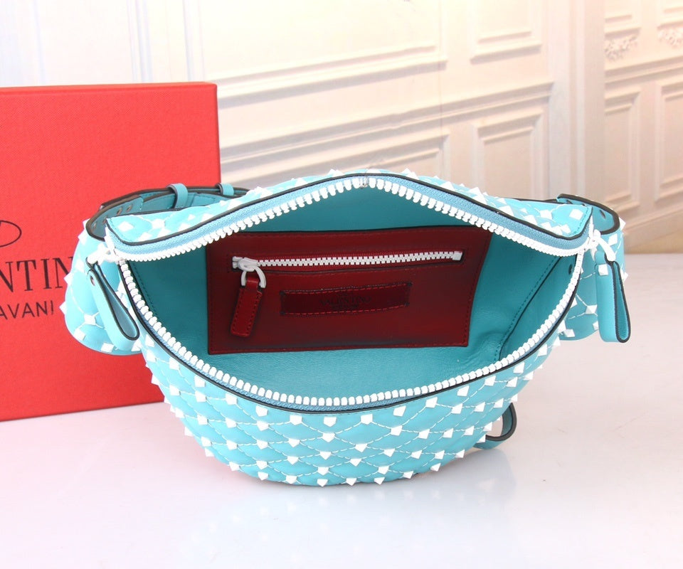 VALENTINO Garavani Free Rockstud Spike Lambskin Belt Bag
