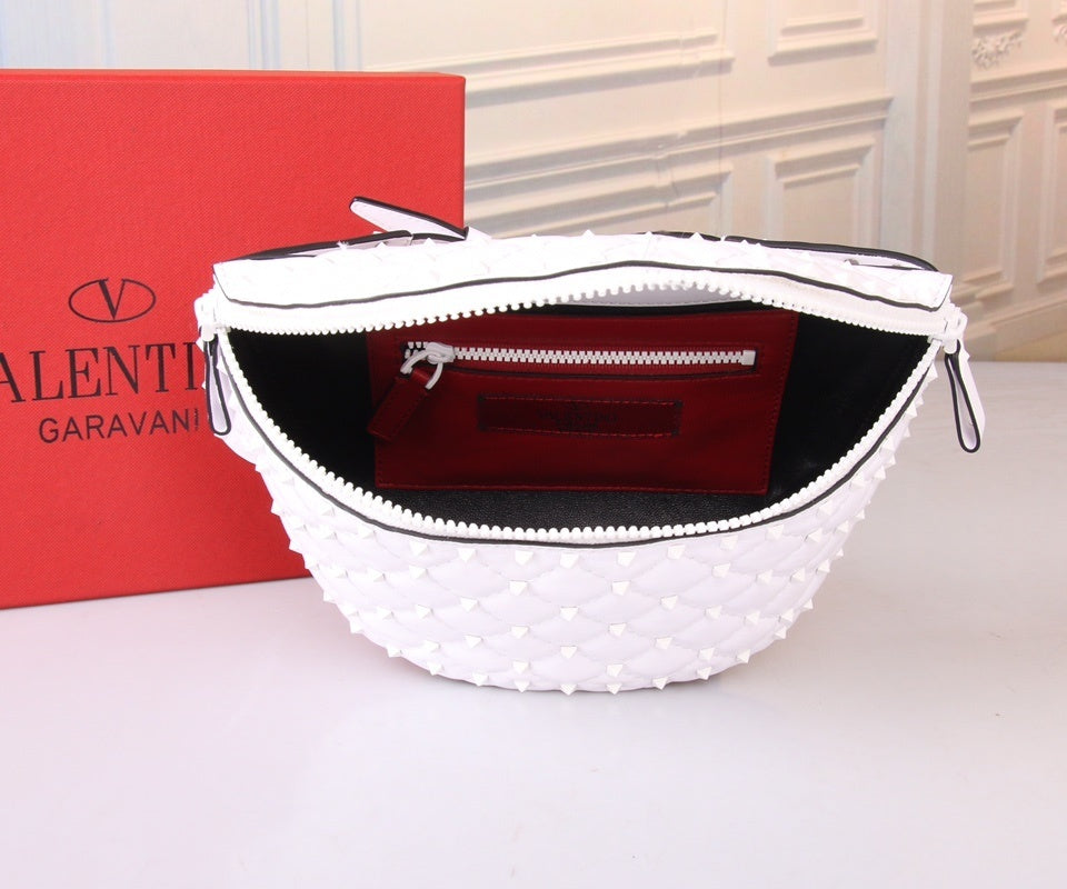 VALENTINO Garavani Free Rockstud Spike Lambskin Belt Bag