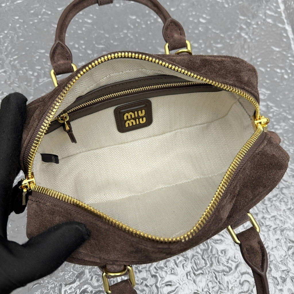 MIU MIU Suede Underarm Tote Bag