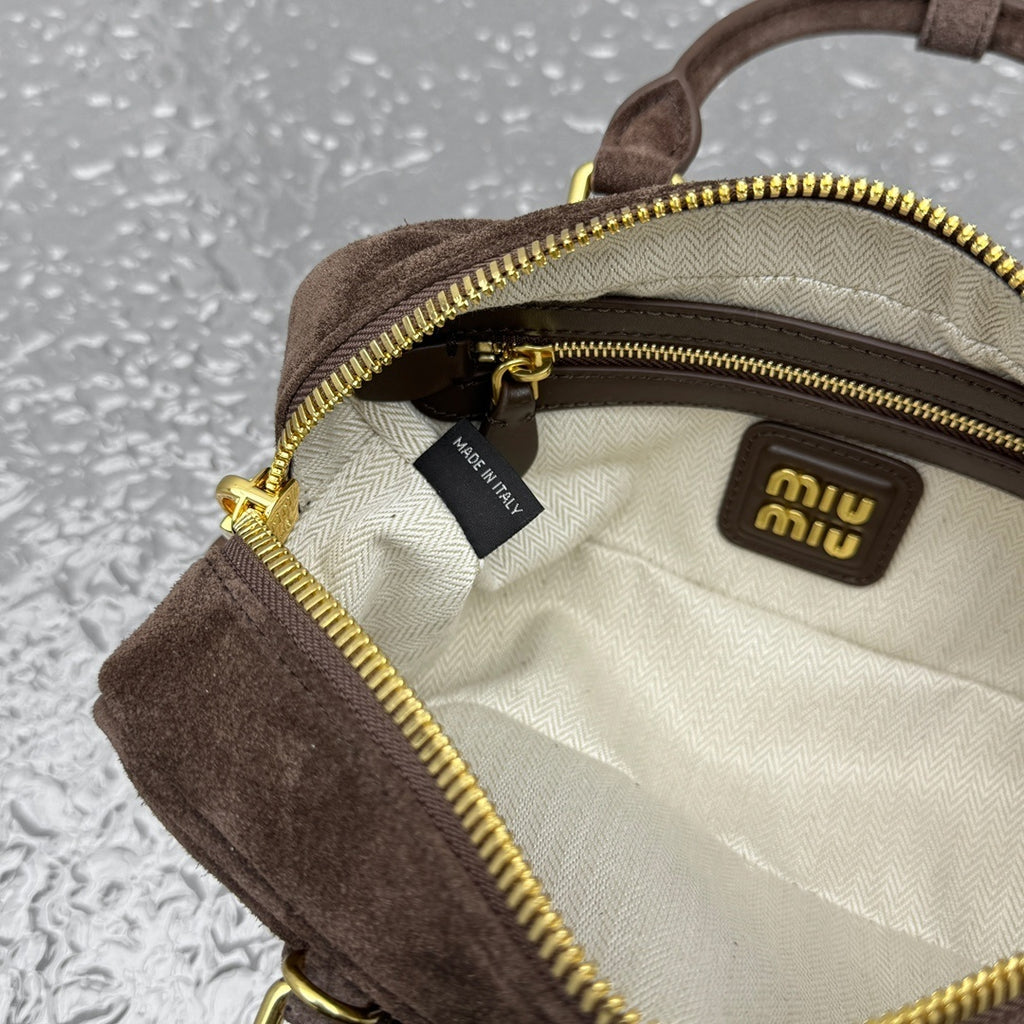 MIU MIU Suede Underarm Tote Bag