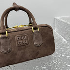 MIU MIU Suede Underarm Tote Bag