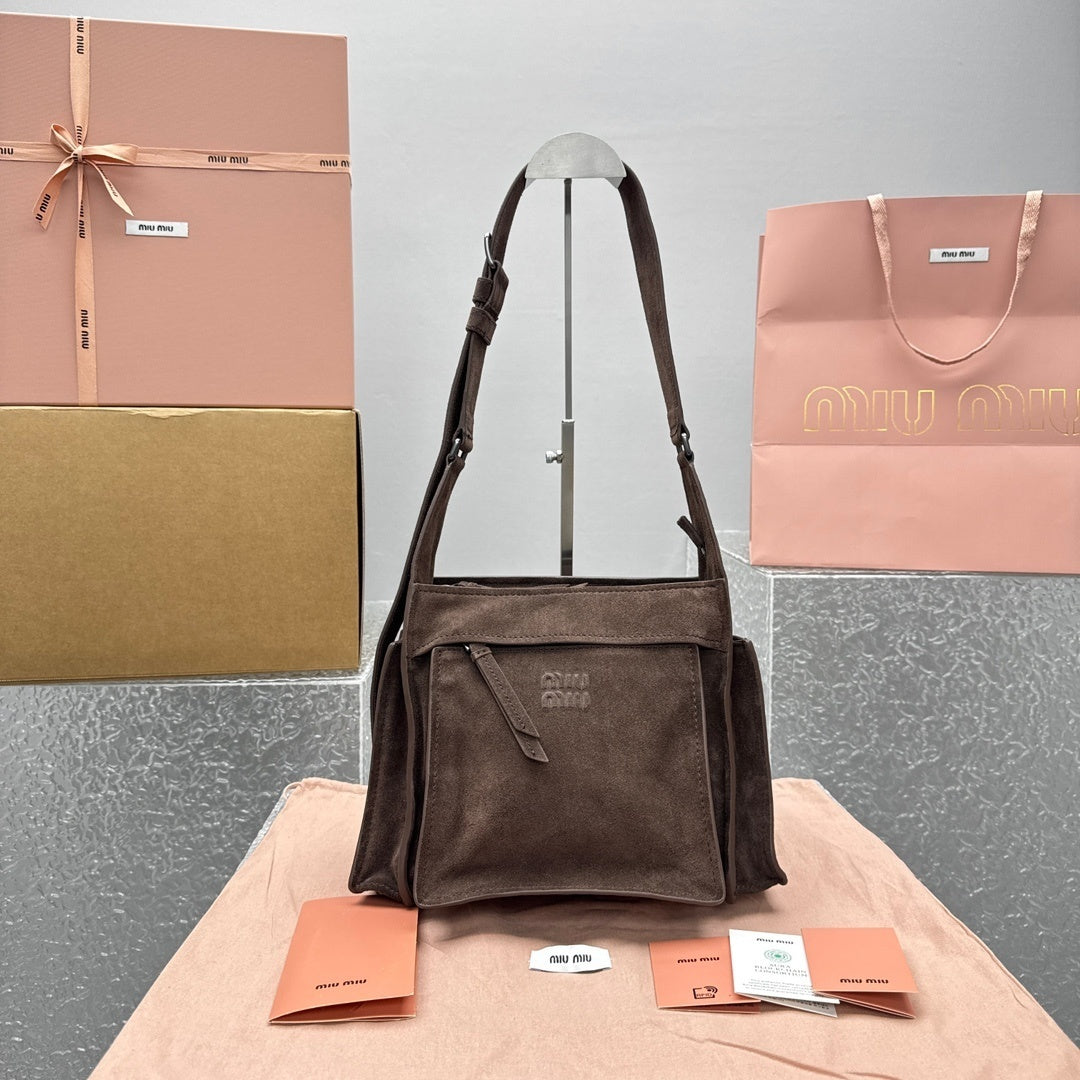 MIU MIU Suede Messenger Bag