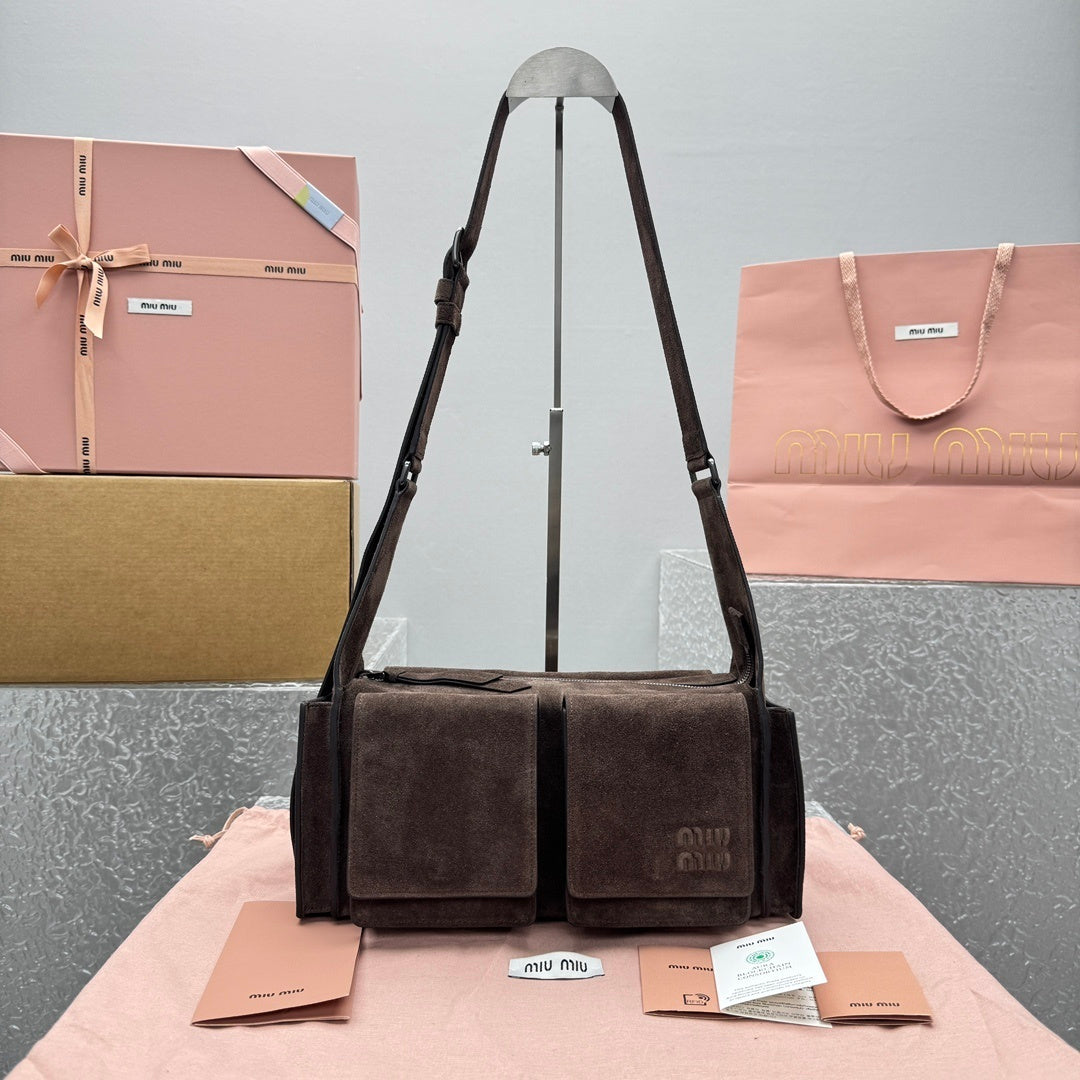 MIU MIU Suede Messenger Bag
