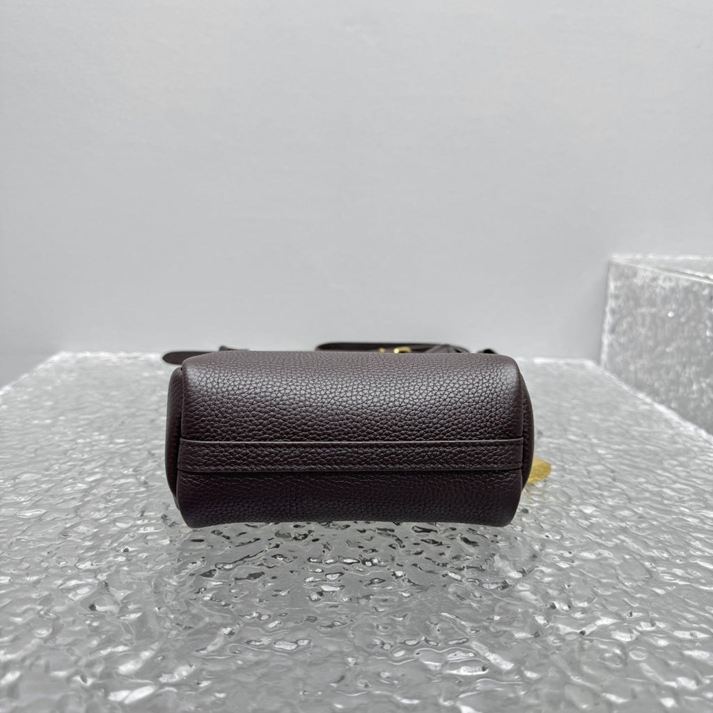 MIU MIU Grained Leather Hobo Bag