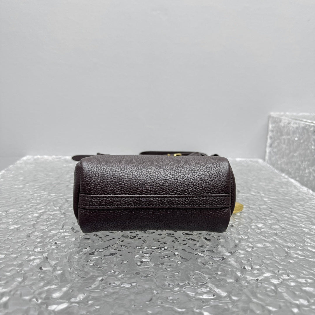 MIU MIU Grained Leather Hobo Bag