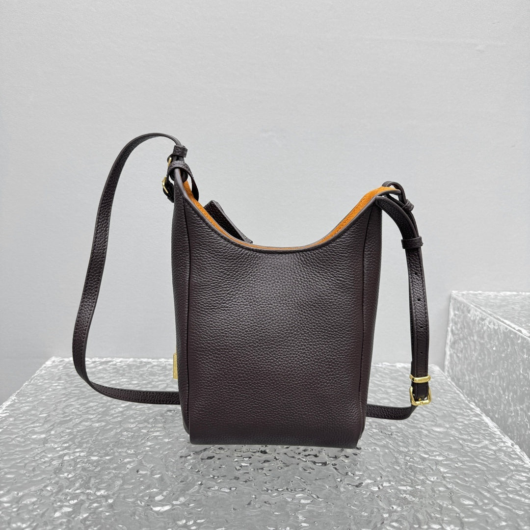 MIU MIU Grained Leather Hobo Bag