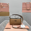 MIU MIU Grained Leather Crossbody Bag