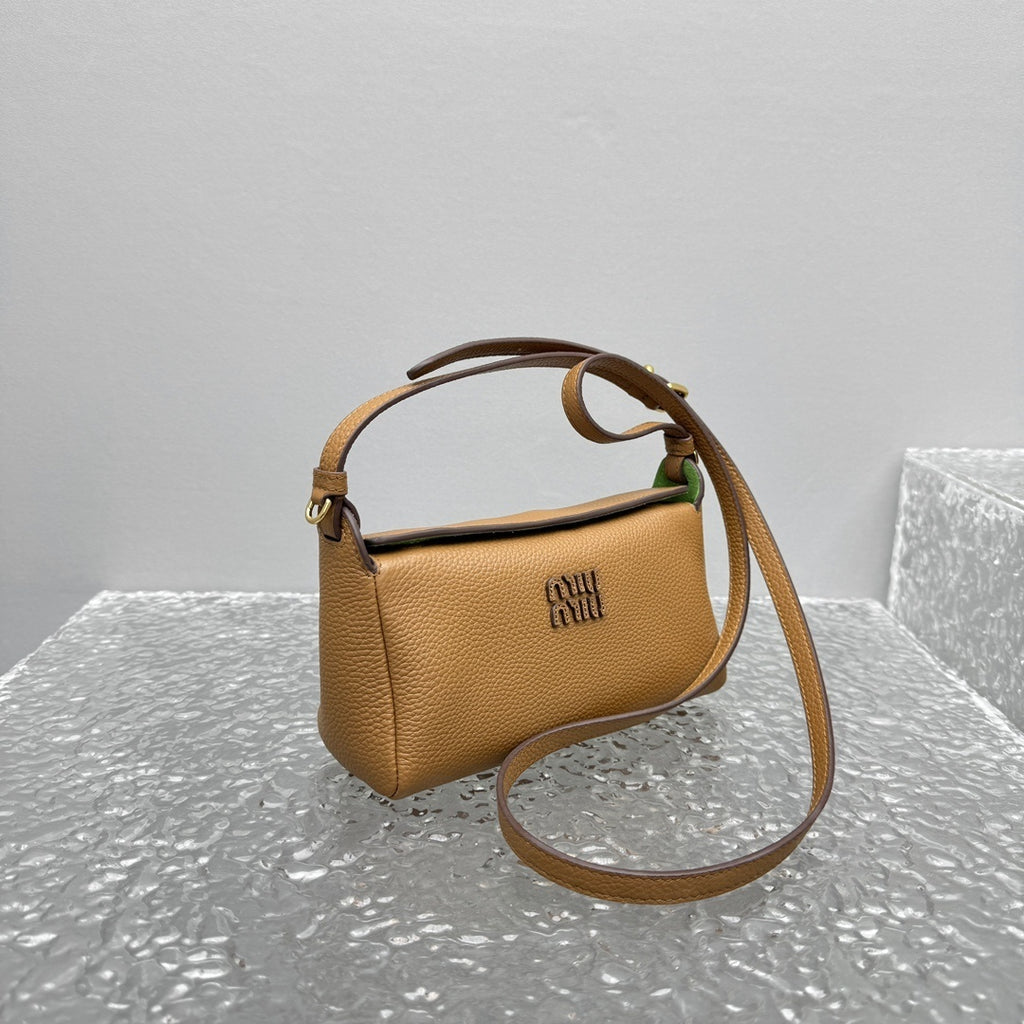 MIU MIU Grained Leather Crossbody Bag