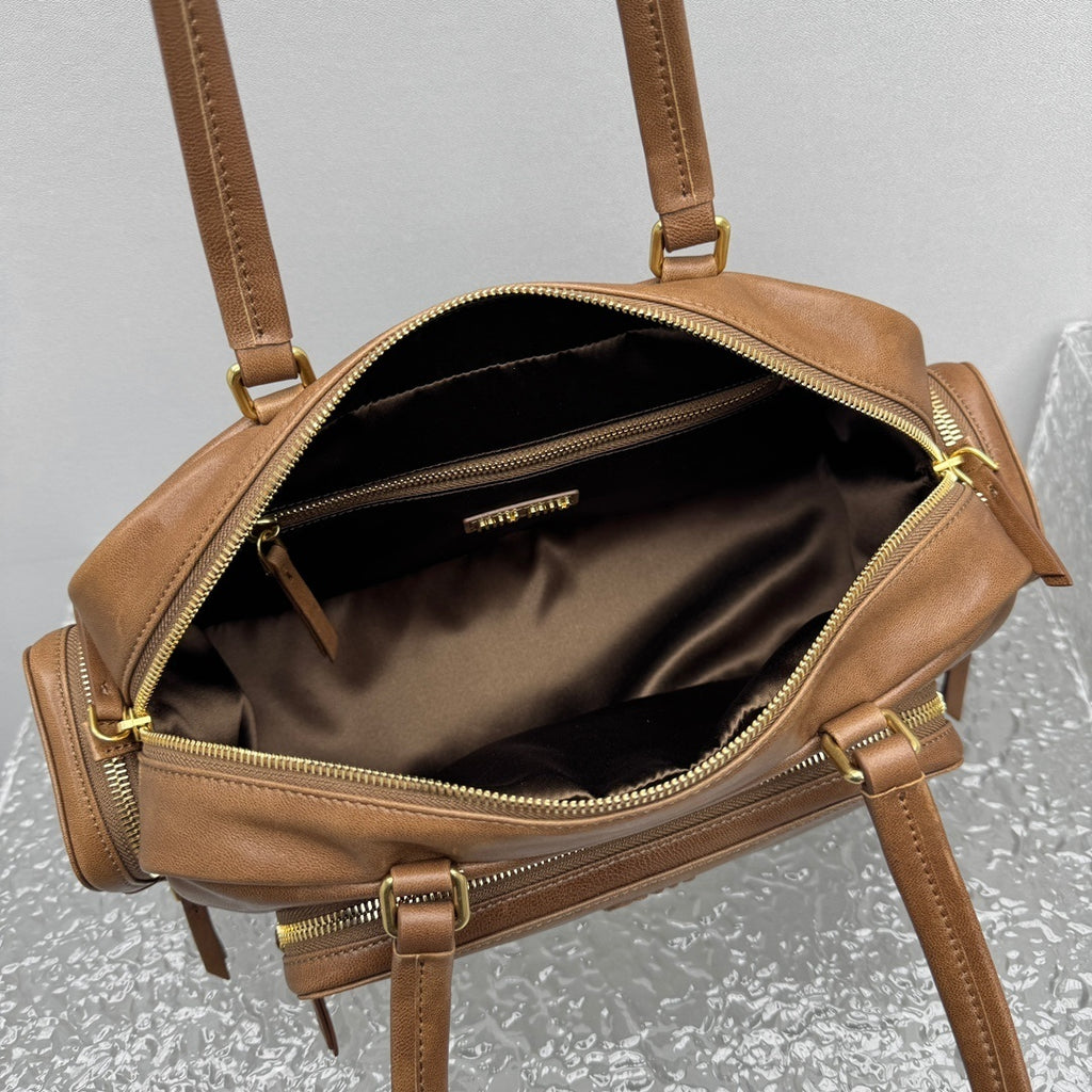 MIU MIU Pocket Leather Biker Bag
