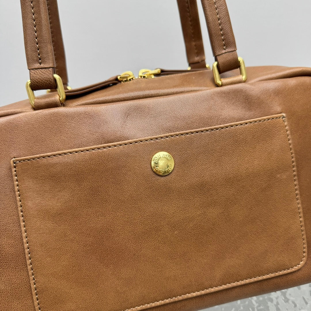 MIU MIU Pocket Leather Biker Bag