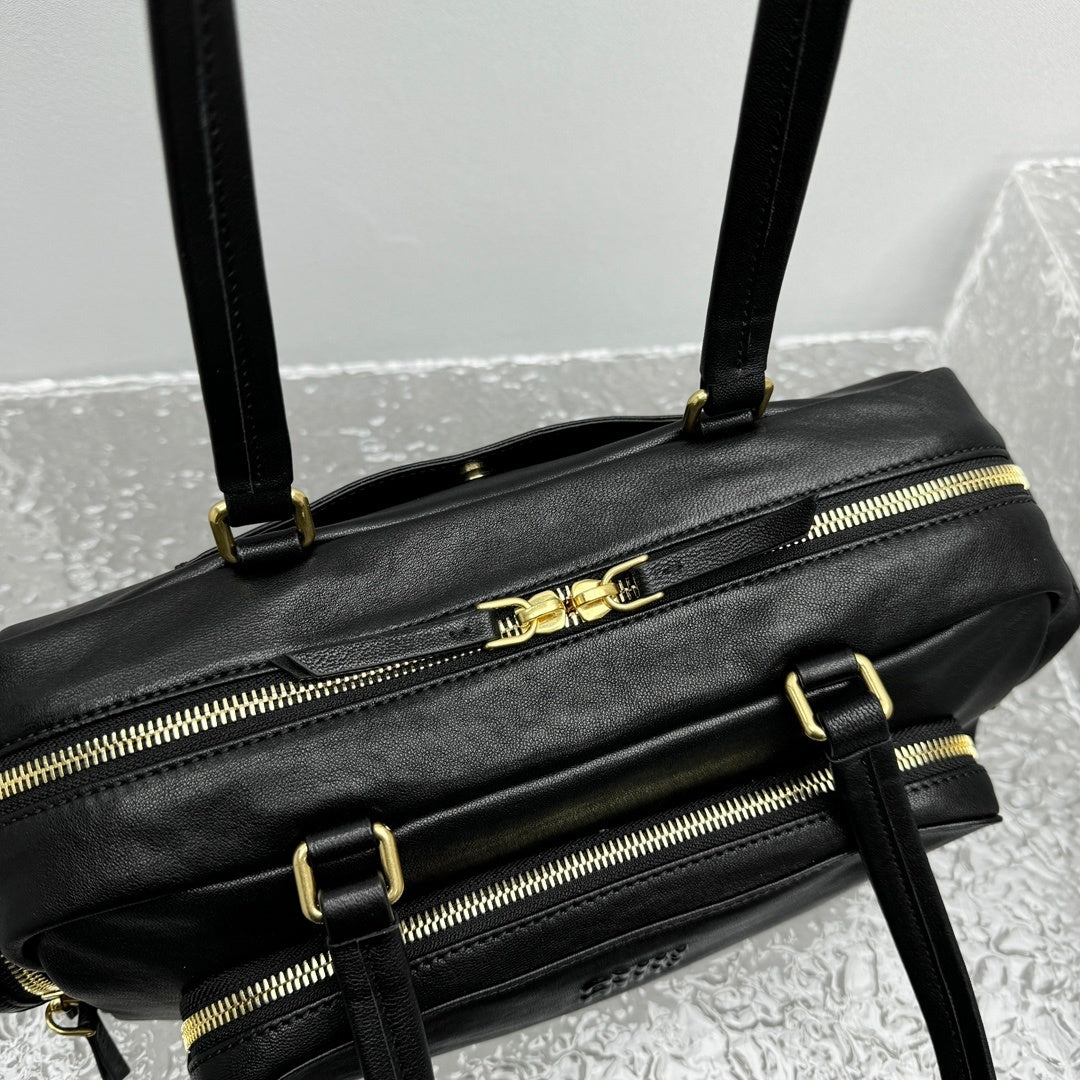 MIU MIU Pocket Leather Biker Bag