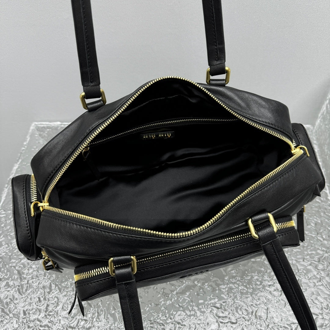 MIU MIU Pocket Leather Biker Bag