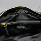 MIU MIU Pocket Leather Biker Bag