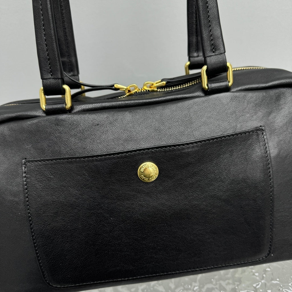 MIU MIU Pocket Leather Biker Bag