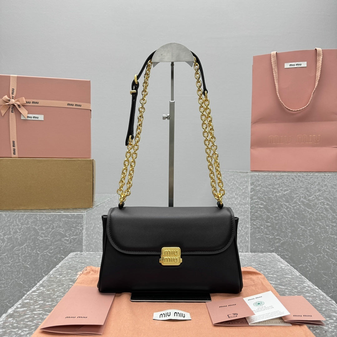 MIU MIU Leather Baguette Bag