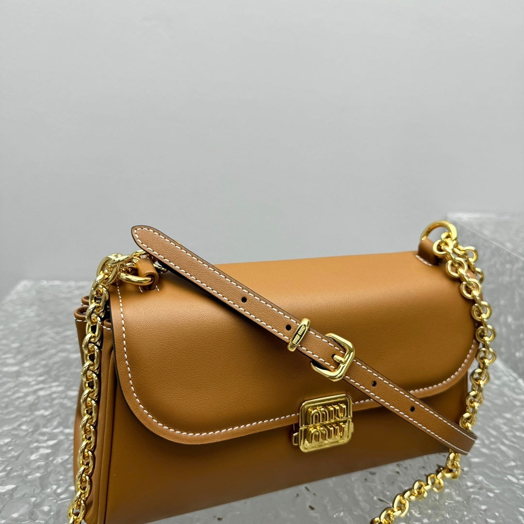 MIU MIU Leather Baguette Bag