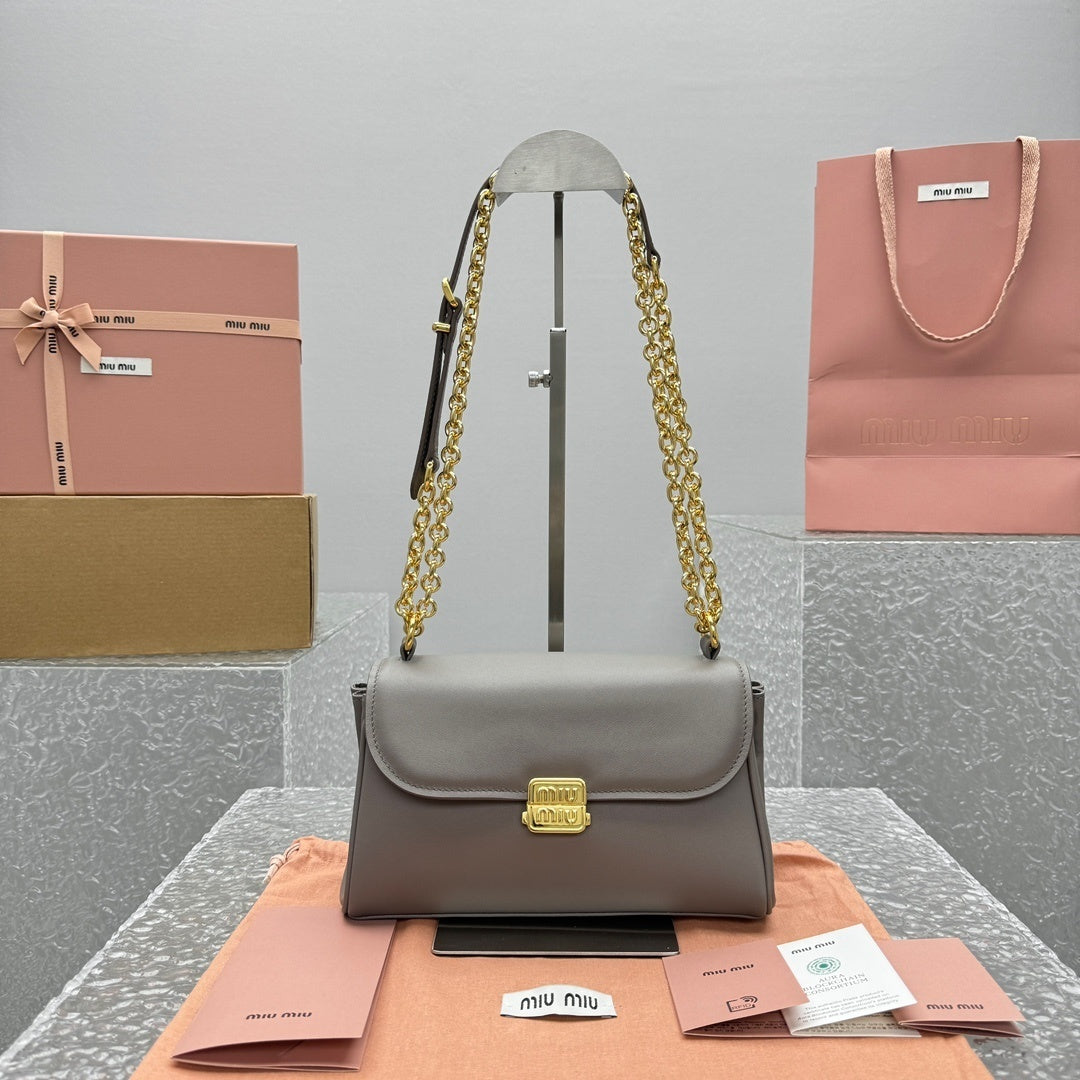 MIU MIU Leather Baguette Bag