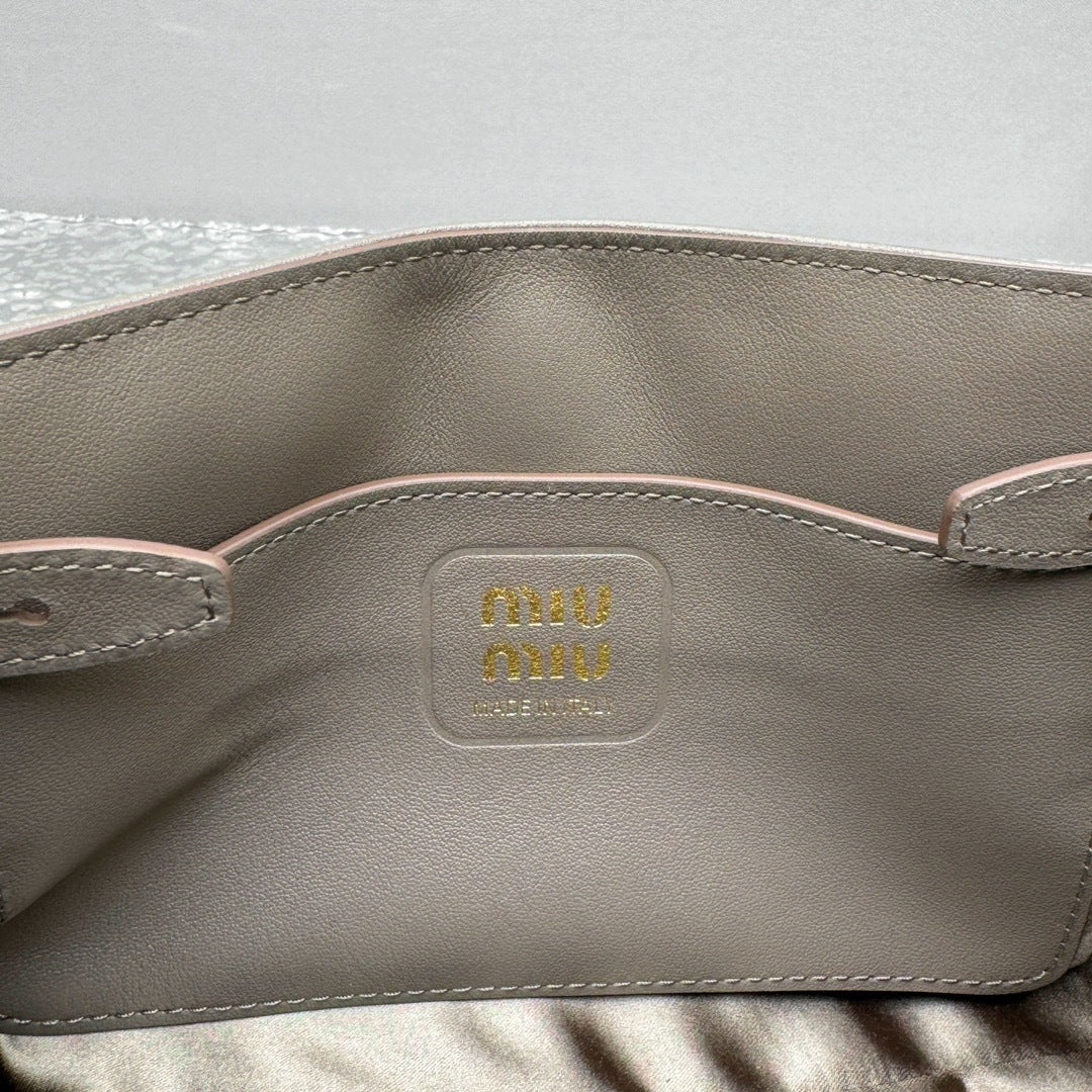 MIU MIU Leather Baguette Bag