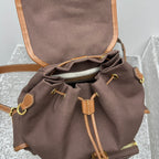 MIU MIU Canvas and Leather Backpack