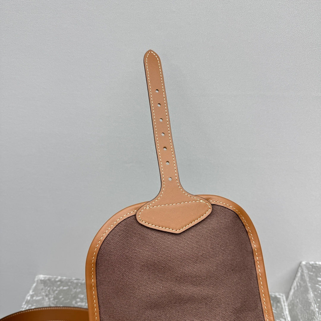 MIU MIU Canvas and Leather Backpack