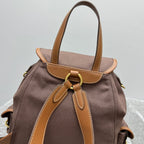 MIU MIU Canvas and Leather Backpack
