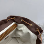 MIU MIU Canvas and Leather Backpack