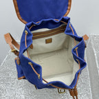 MIU MIU Canvas and Leather Backpack