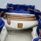 MIU MIU Canvas and Leather Backpack