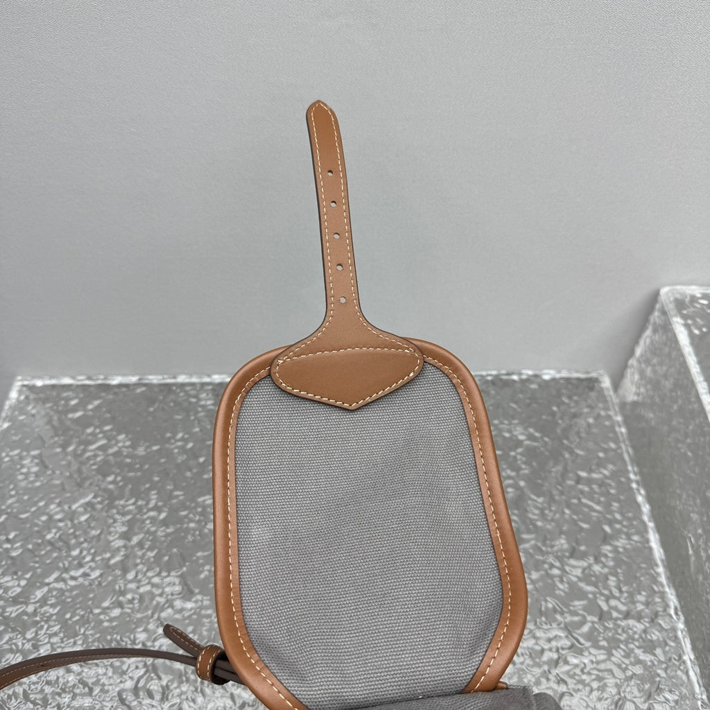 MIU MIU Canvas and Leather Backpack