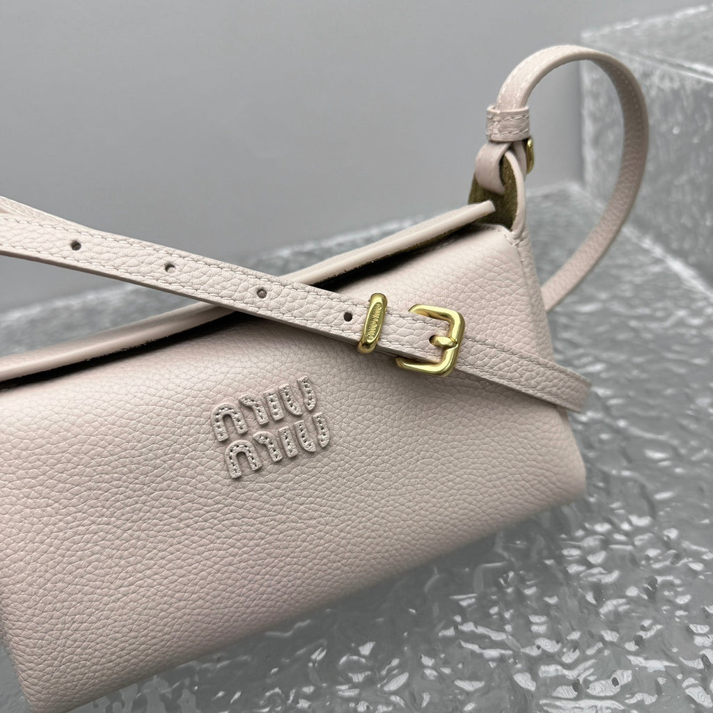 MIU MIU Grained Leather Crossbody Bag