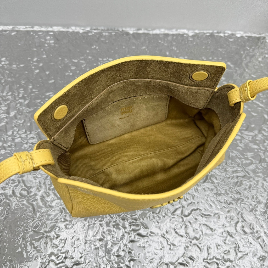 MIU MIU Grained Leather Crossbody Bag