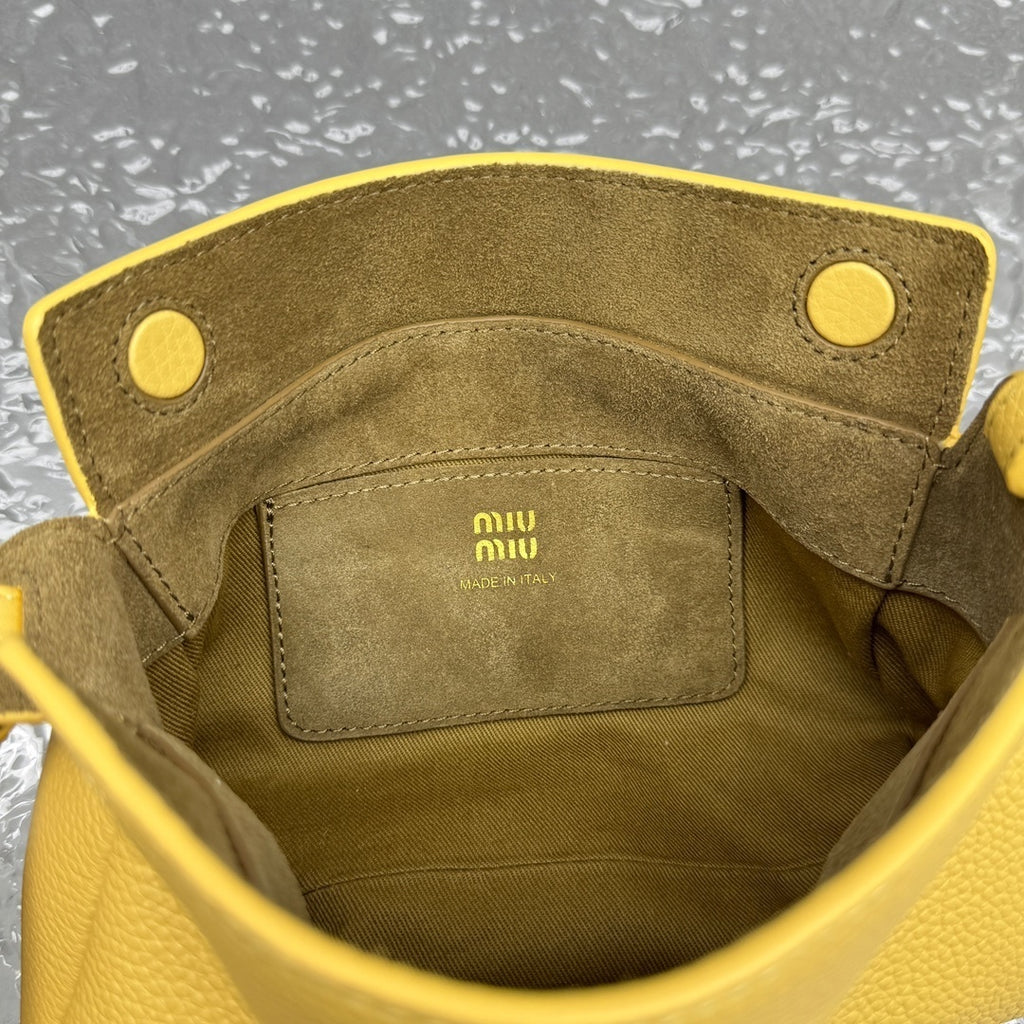 MIU MIU Grained Leather Crossbody Bag