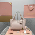 MIU MIU Grained Leather Basket Bag