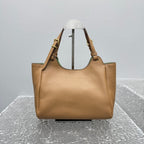 MIU MIU Grained Leather Basket Bag
