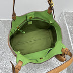 MIU MIU Grained Leather Basket Bag