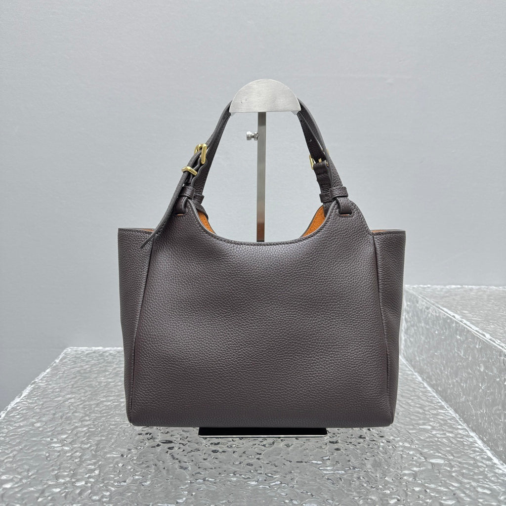 MIU MIU Grained Leather Basket Bag