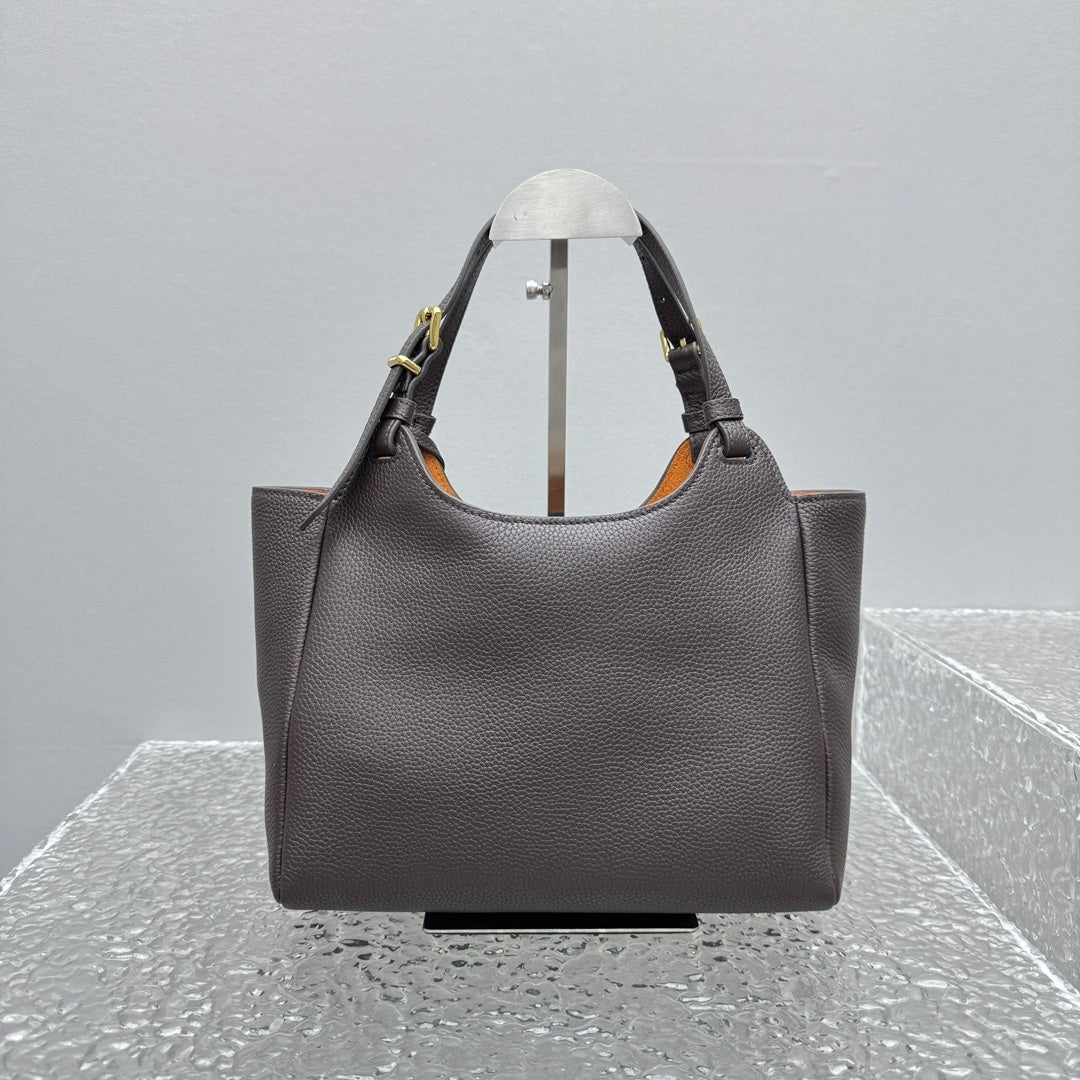 MIU MIU Grained Leather Basket Bag