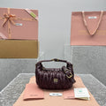 MIU MIU Matelassé Leather Top Handle Bag