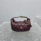 MIU MIU Matelassé Leather Top Handle Bag