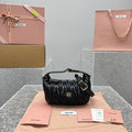 MIU MIU Matelassé Leather Top Handle Bag