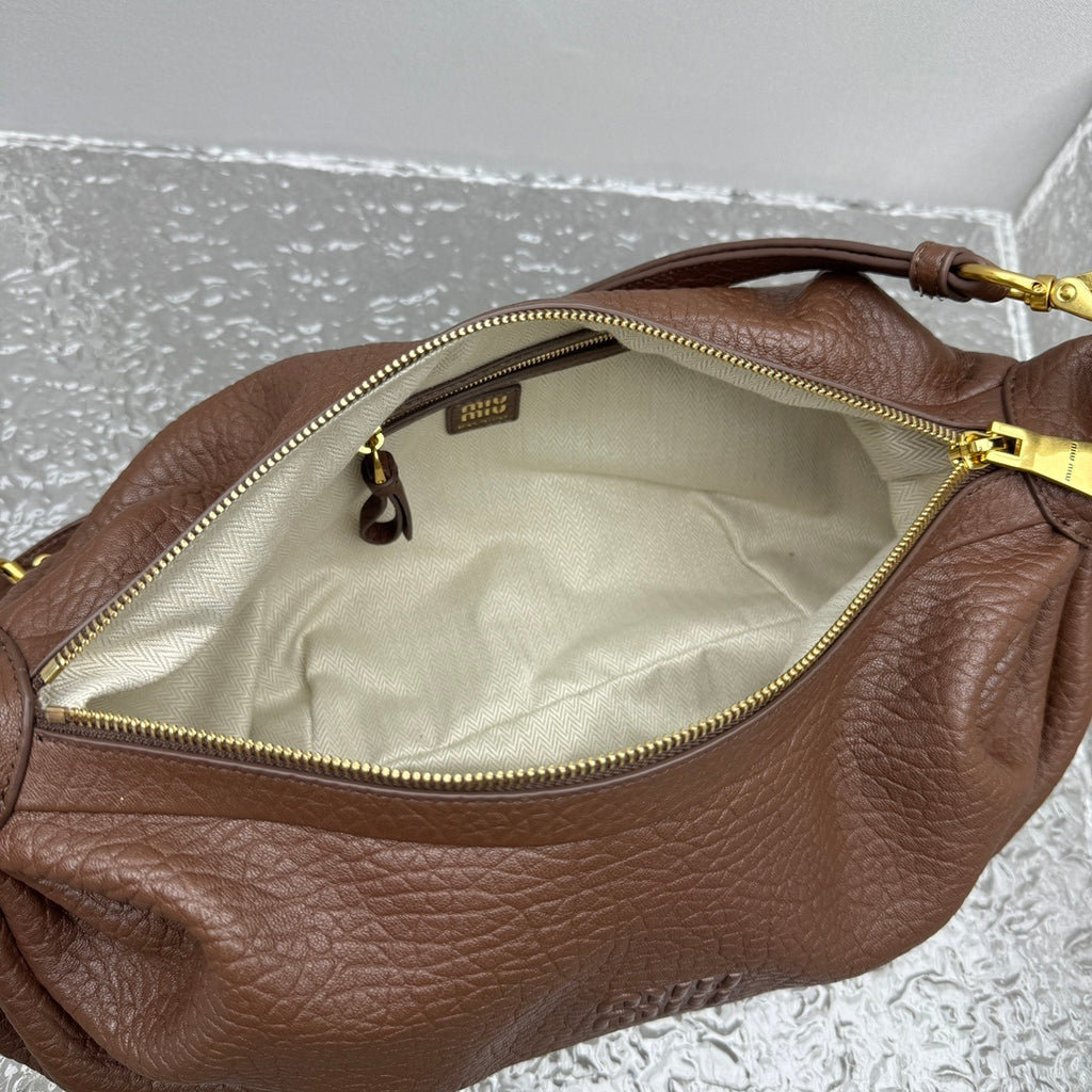 MIU MIU Leather Hobo Bag