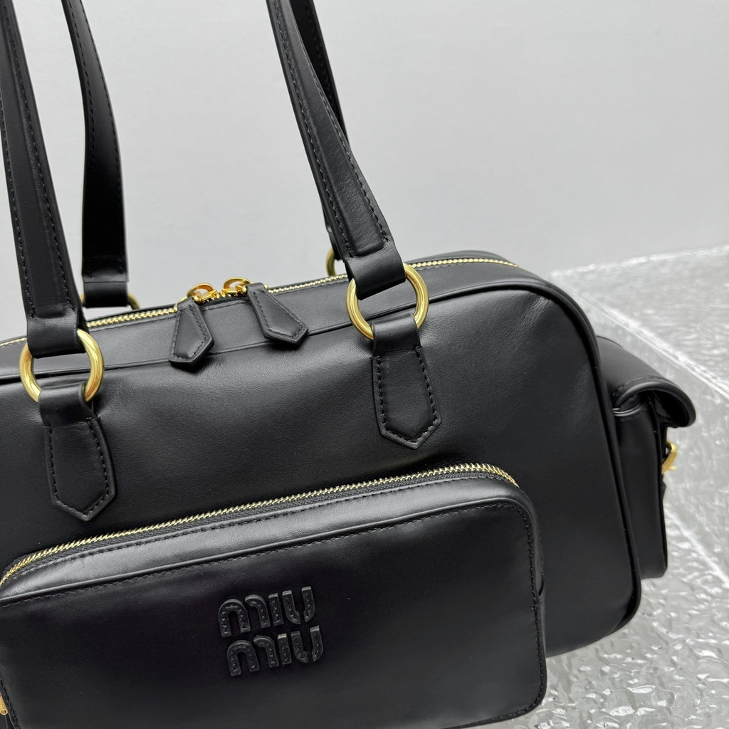 MIU MIU Pocket Leather Biker Bag