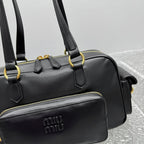 MIU MIU Pocket Leather Biker Bag