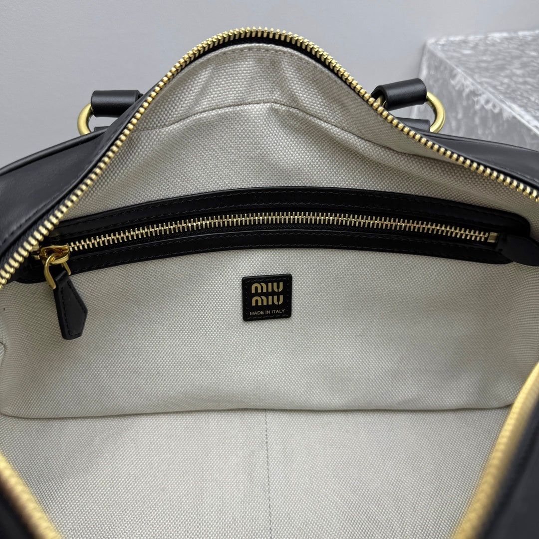 MIU MIU Pocket Leather Biker Bag