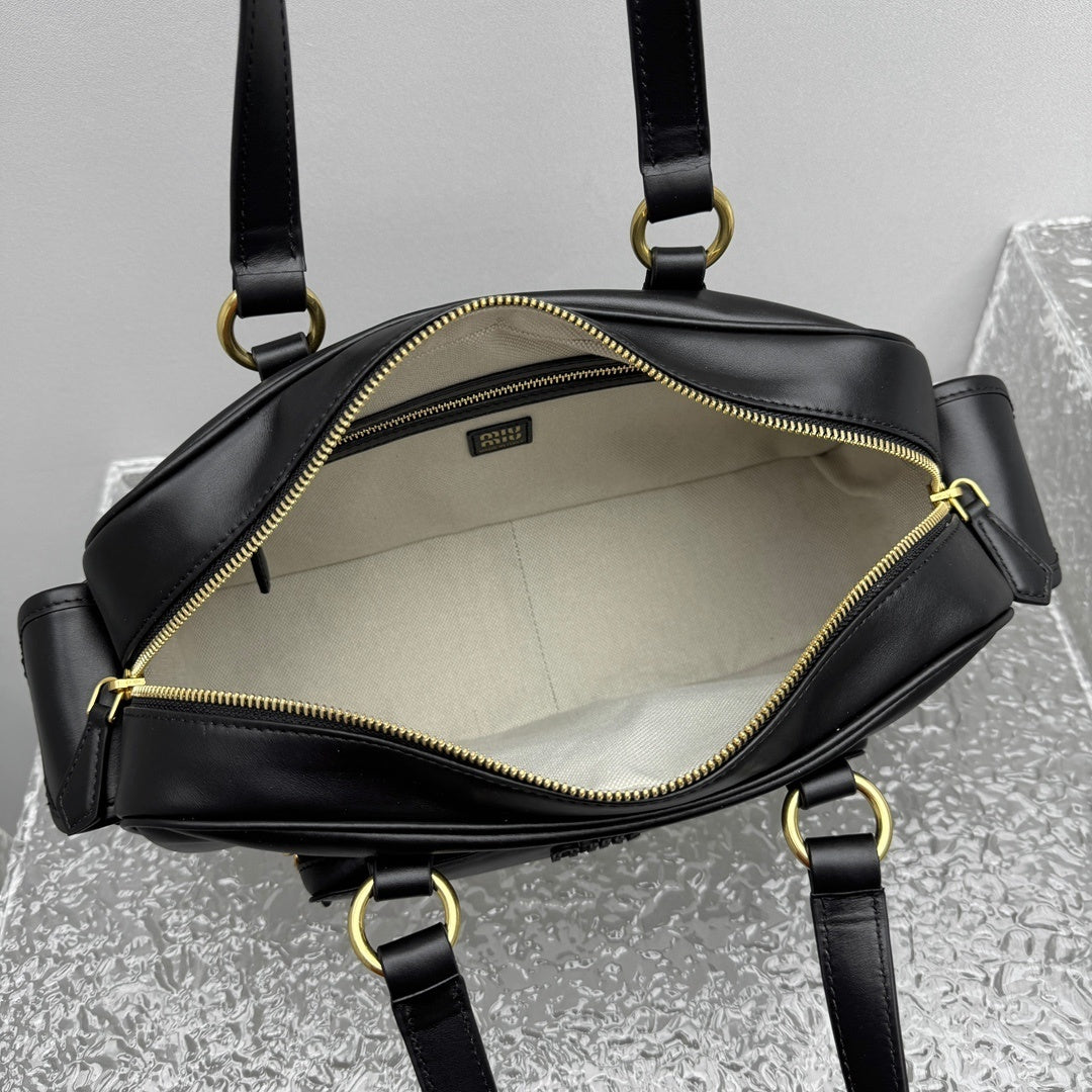 MIU MIU Pocket Leather Biker Bag