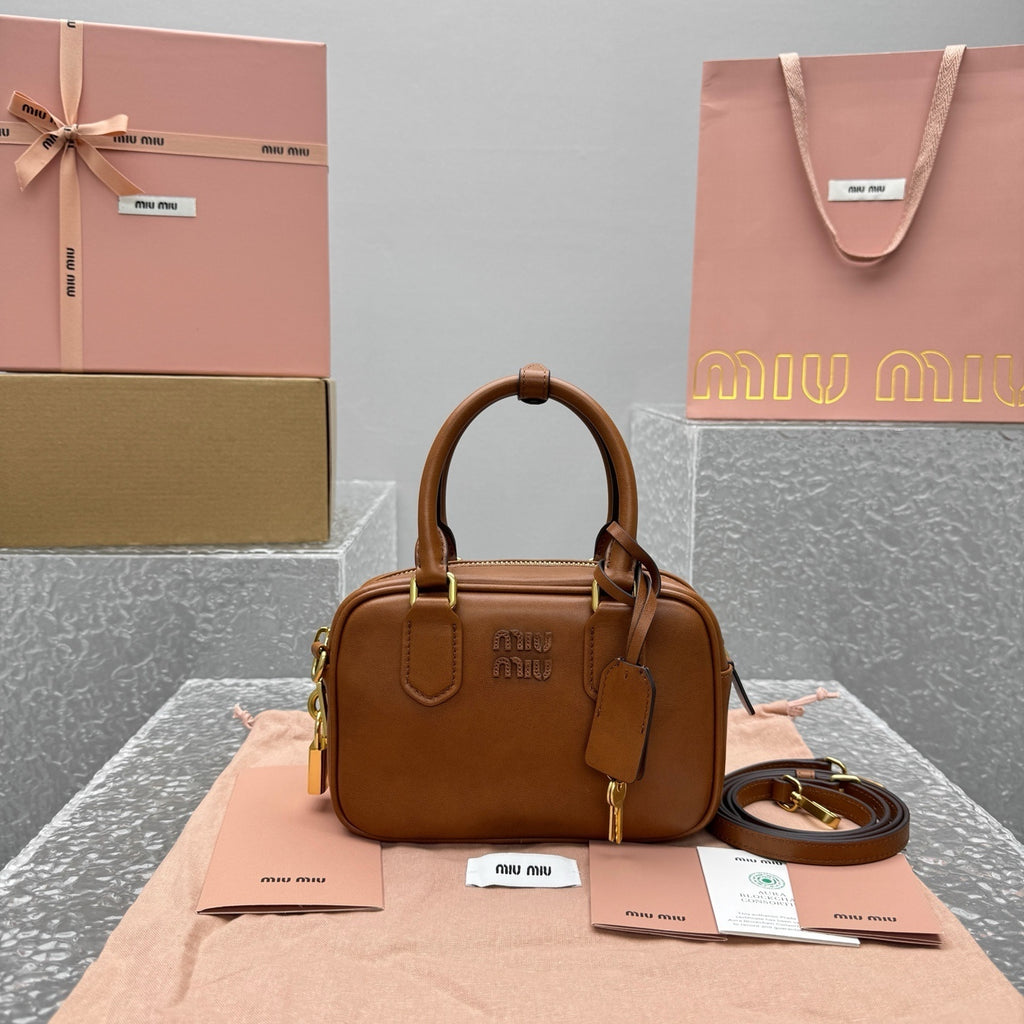 MIU MIU Leather Square Shoulder Bag