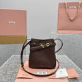 MIU MIU Aventure Leather Bucket Bag