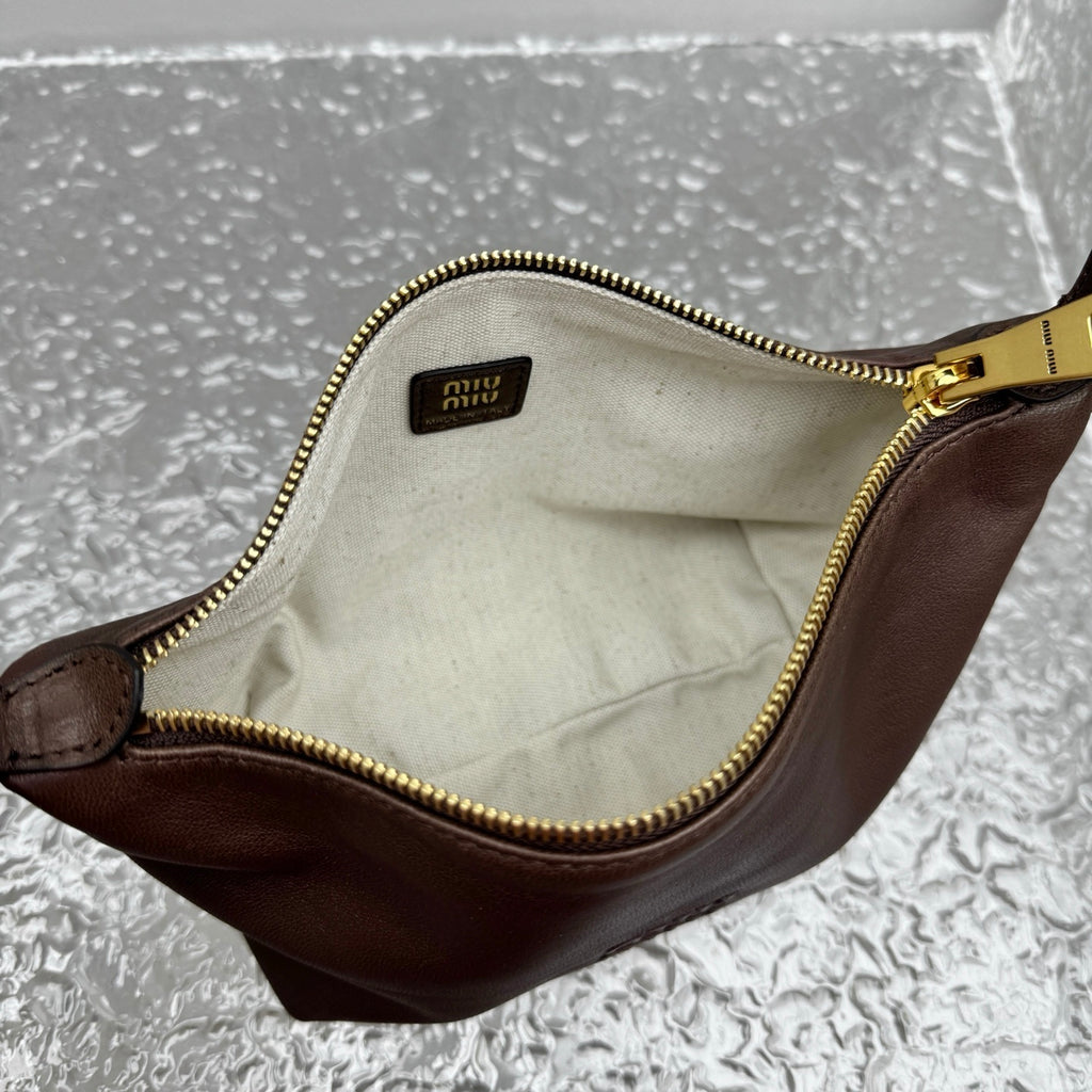 MIU MIU Leather Top Handle Lunch Box Bag