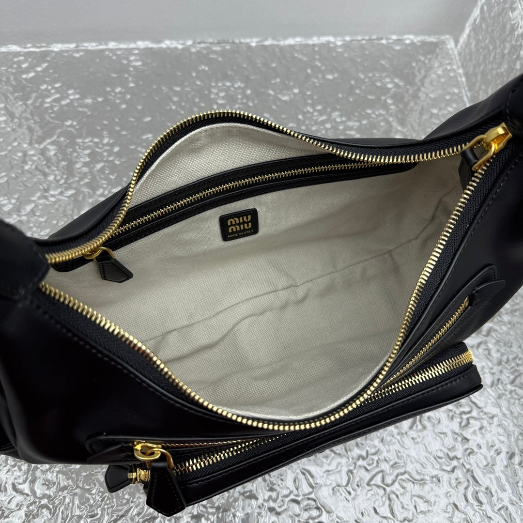 MIU MIU Pocket Leather Shoulder Bag